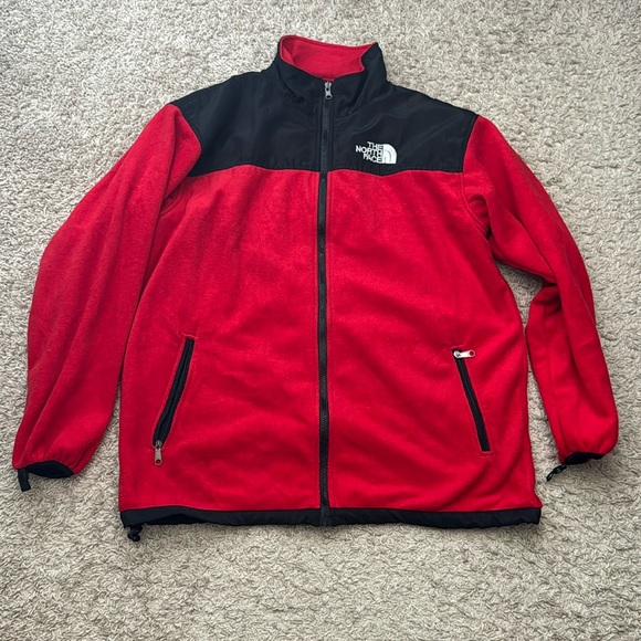 EUC Men’s The North Face Red/Black Summit Series Core Windstopper Jacket Size XL - Picture 1 of 11